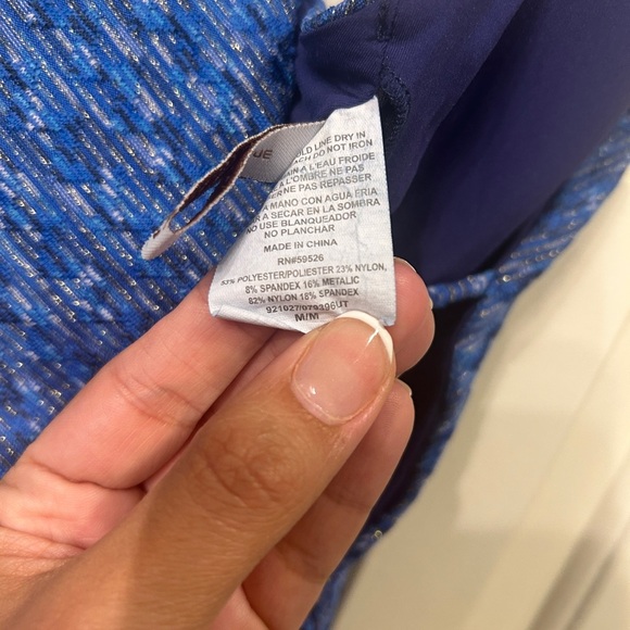 Becca by Rebecca Virtue Sundance Elizabeth 1 Pc Starry Night Swimsuit size M - Picture 6 of 8